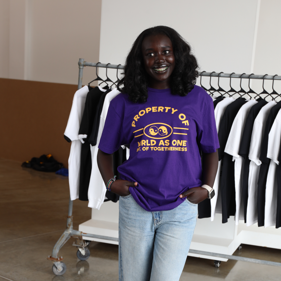 Property of Dept. of Togetherness - Unisex T-Shirt Purple &amp; Gold