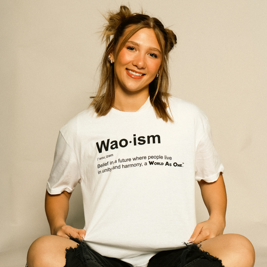 Waoism Definition - Unisex T-Shirt White &amp; Black