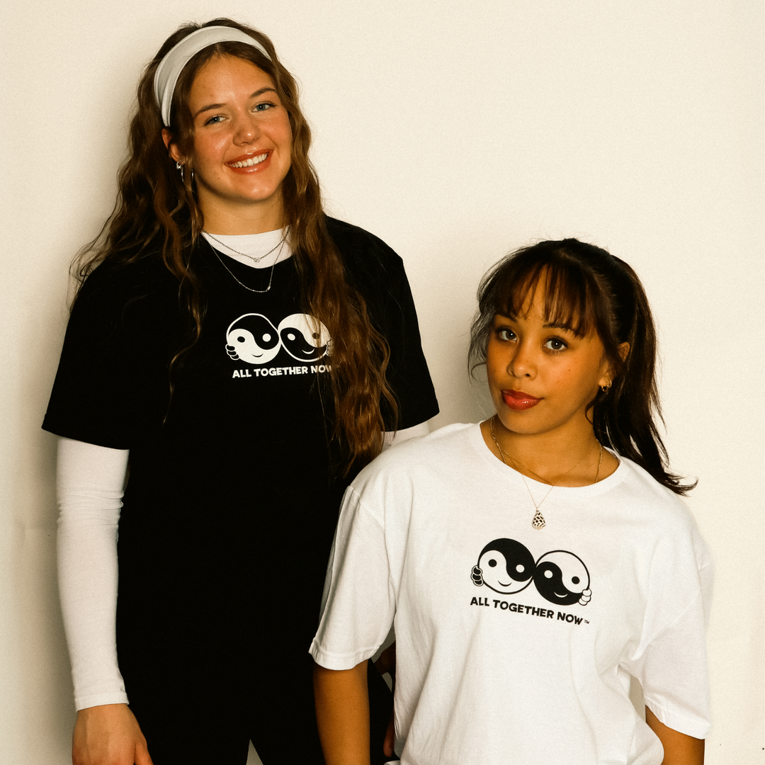 All Together Now - Unisex T-Shirt White &amp; Black