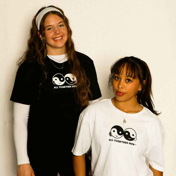 All Together Now - Unisex T-Shirt Black &amp; White