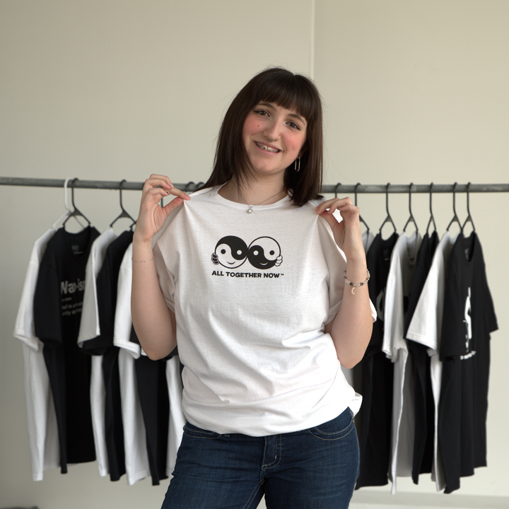 All Together Now - Unisex T-Shirt White &amp; Black