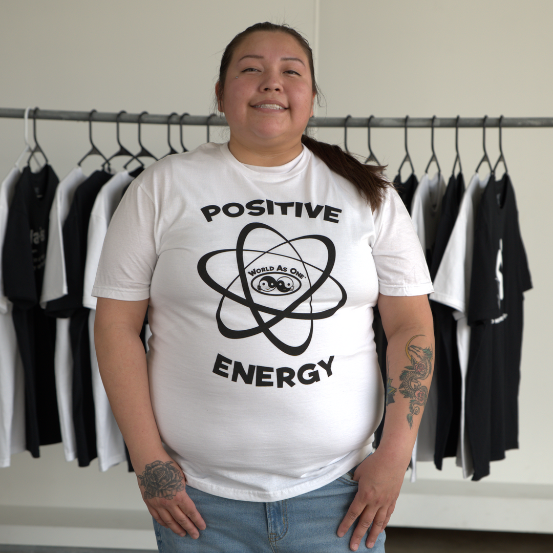 Positive Energy - Unisex T-Shirt White &amp; Black