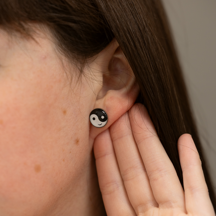 Yin &amp; Yang - Post Earrings
