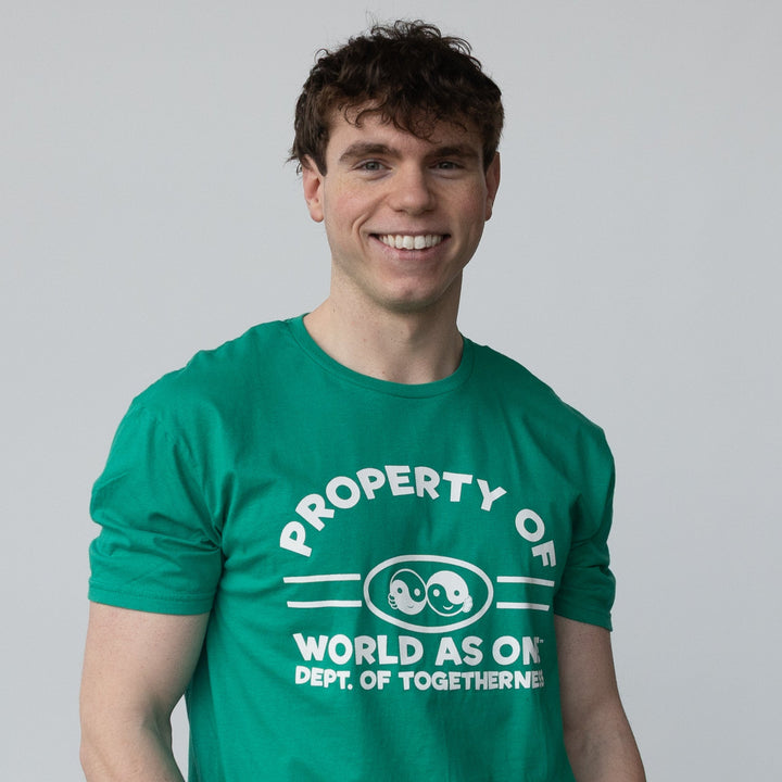 Property of Dept. of Togetherness - Unisex T-Shirt Irish Green &amp; White