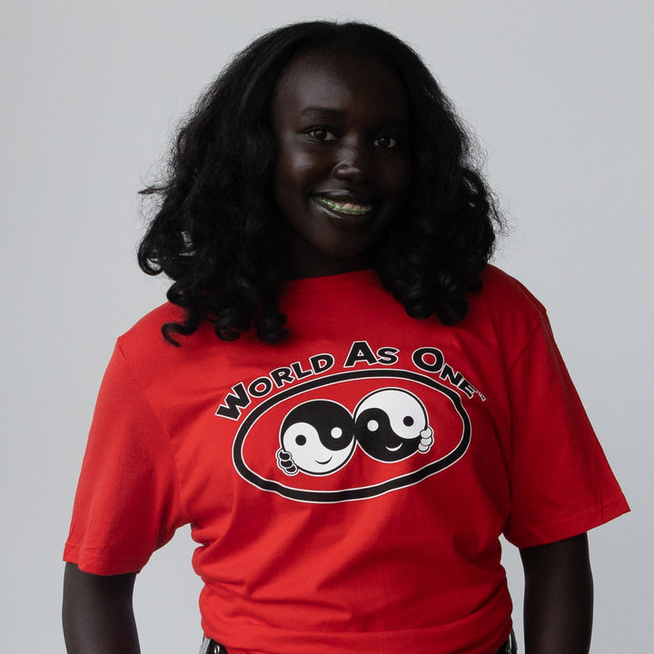 World As One - Unisex T-Shirt Red, Black &amp; White