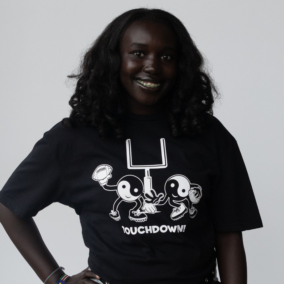 Touchdown! - Unisex T-Shirt Black &amp; White