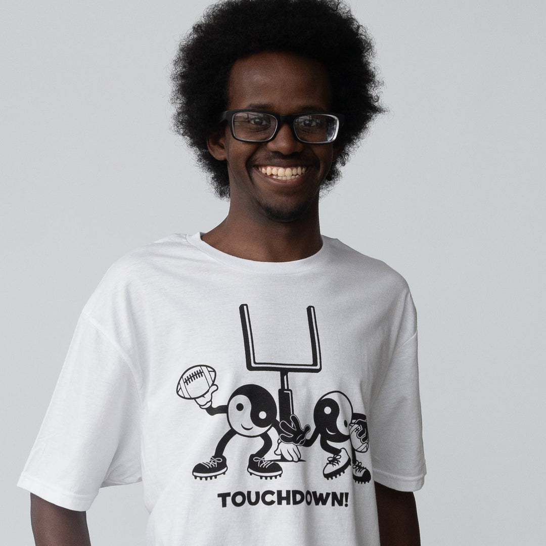 Touchdown! - Unisex T-Shirt White &amp; Black