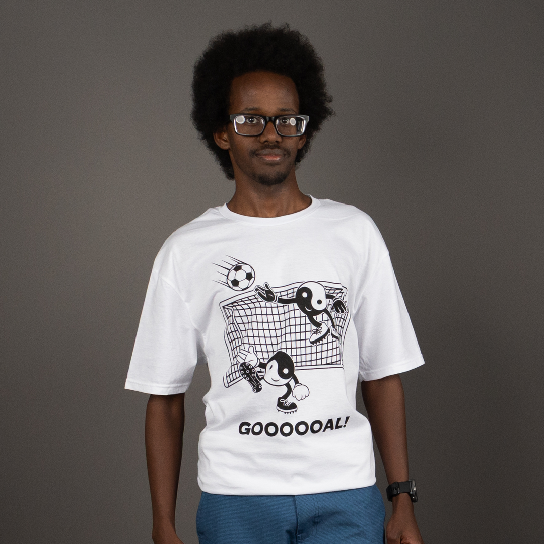 Goooooal! - Unisex T-Shirt White &amp; Black