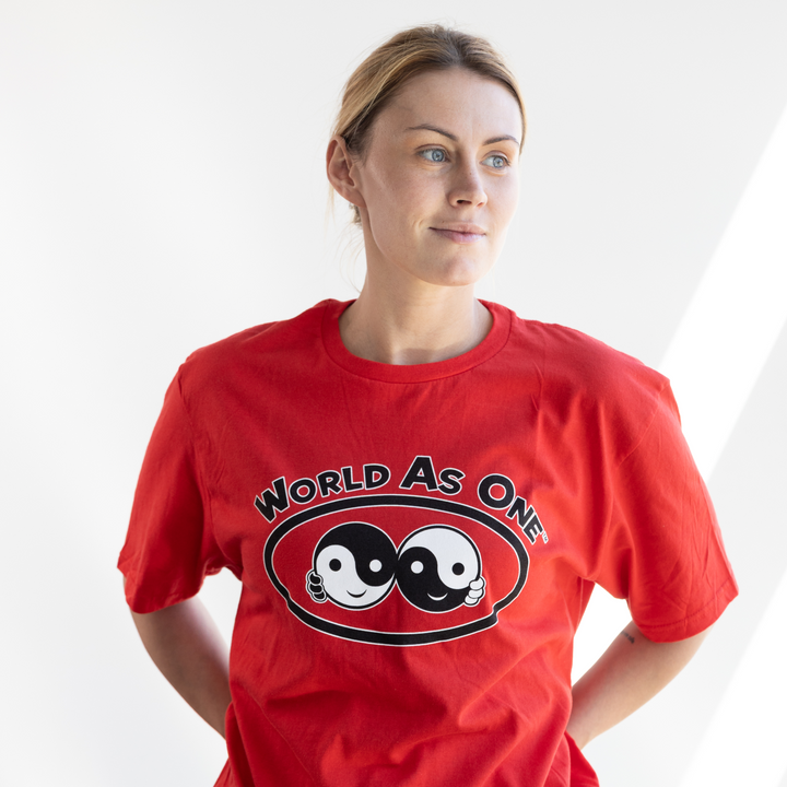 World As One - Unisex T-Shirt Red, Black &amp; White