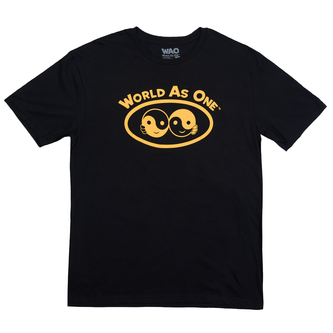 World As One - Unisex T-Shirt Black &amp; Gold