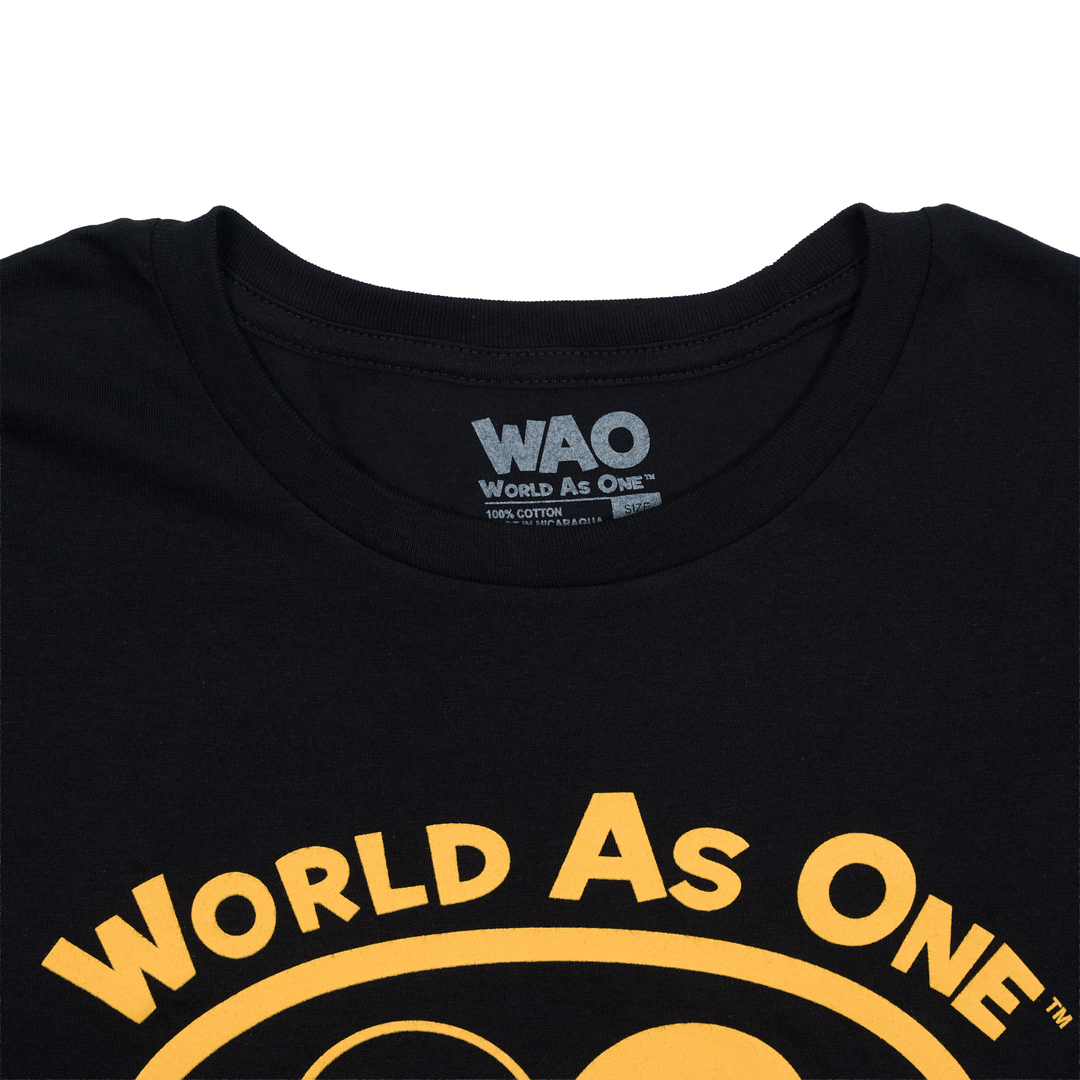 World As One - Unisex T-Shirt Black &amp; Gold