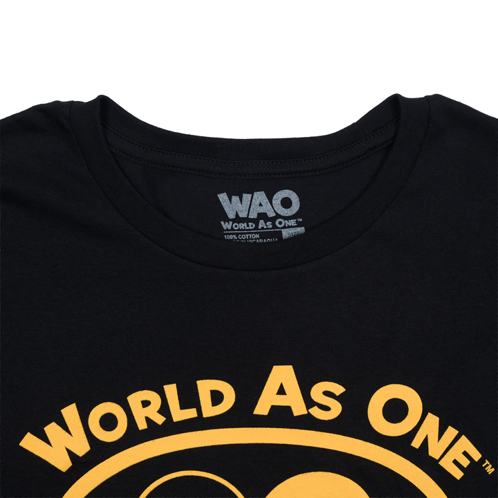 World As One - Unisex T-Shirt Black &amp; Gold