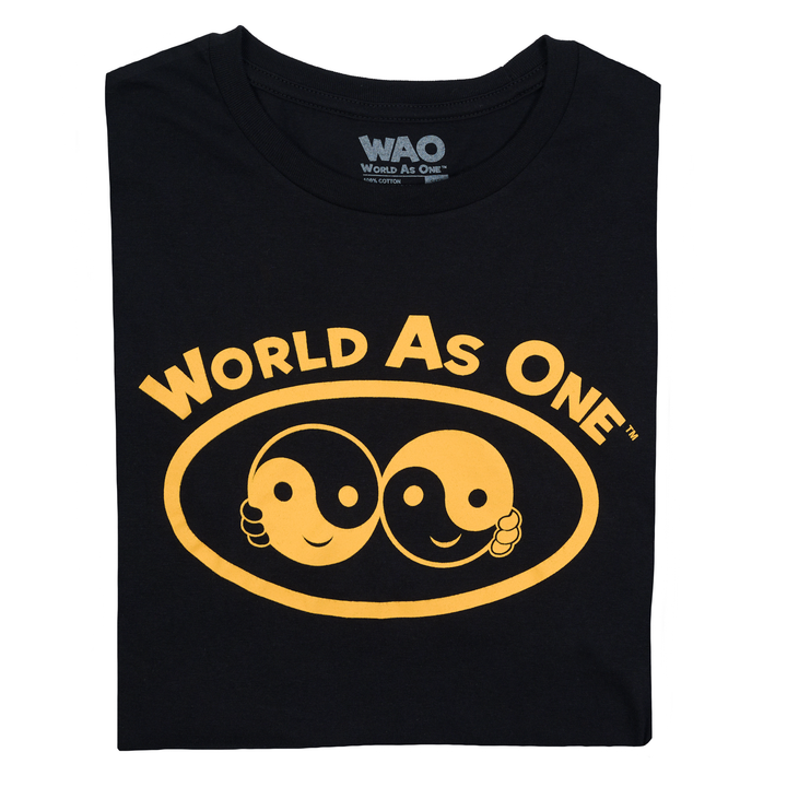 World As One - Unisex T-Shirt Black &amp; Gold