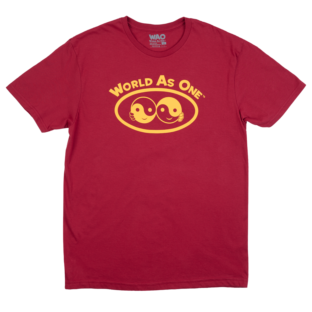 World As One - Unisex T-Shirt Cardinal &amp; Gold