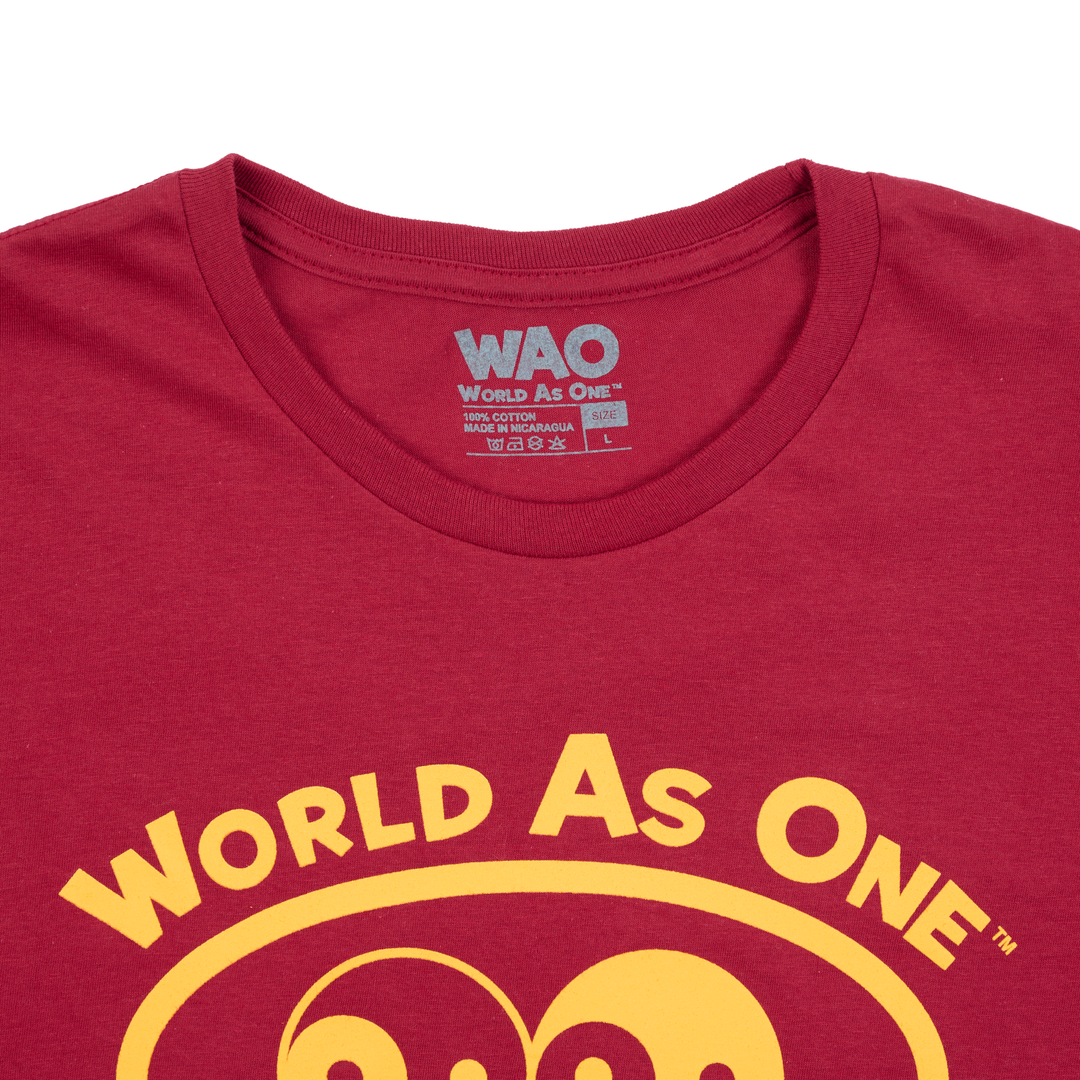 World As One - Unisex T-Shirt Cardinal &amp; Gold