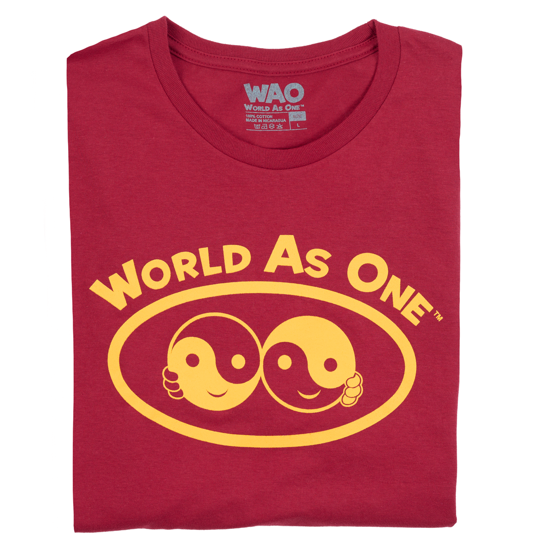 World As One - Unisex T-Shirt Cardinal &amp; Gold