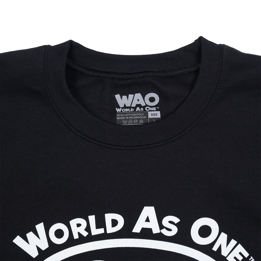 World As One - Unisex Sweatshirt Black &amp; White