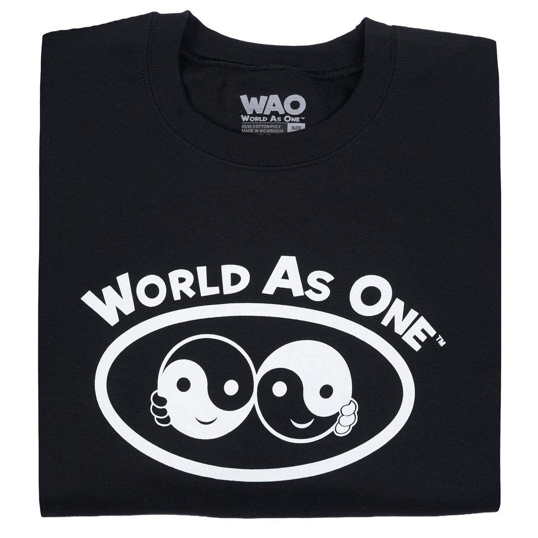 World As One - Unisex Sweatshirt Black &amp; White