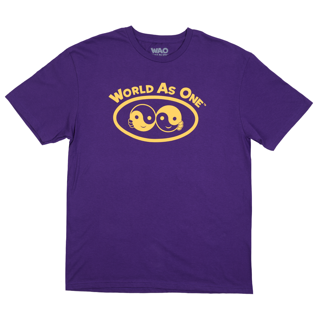 World As One - Unisex T-Shirt Purple &amp; Gold