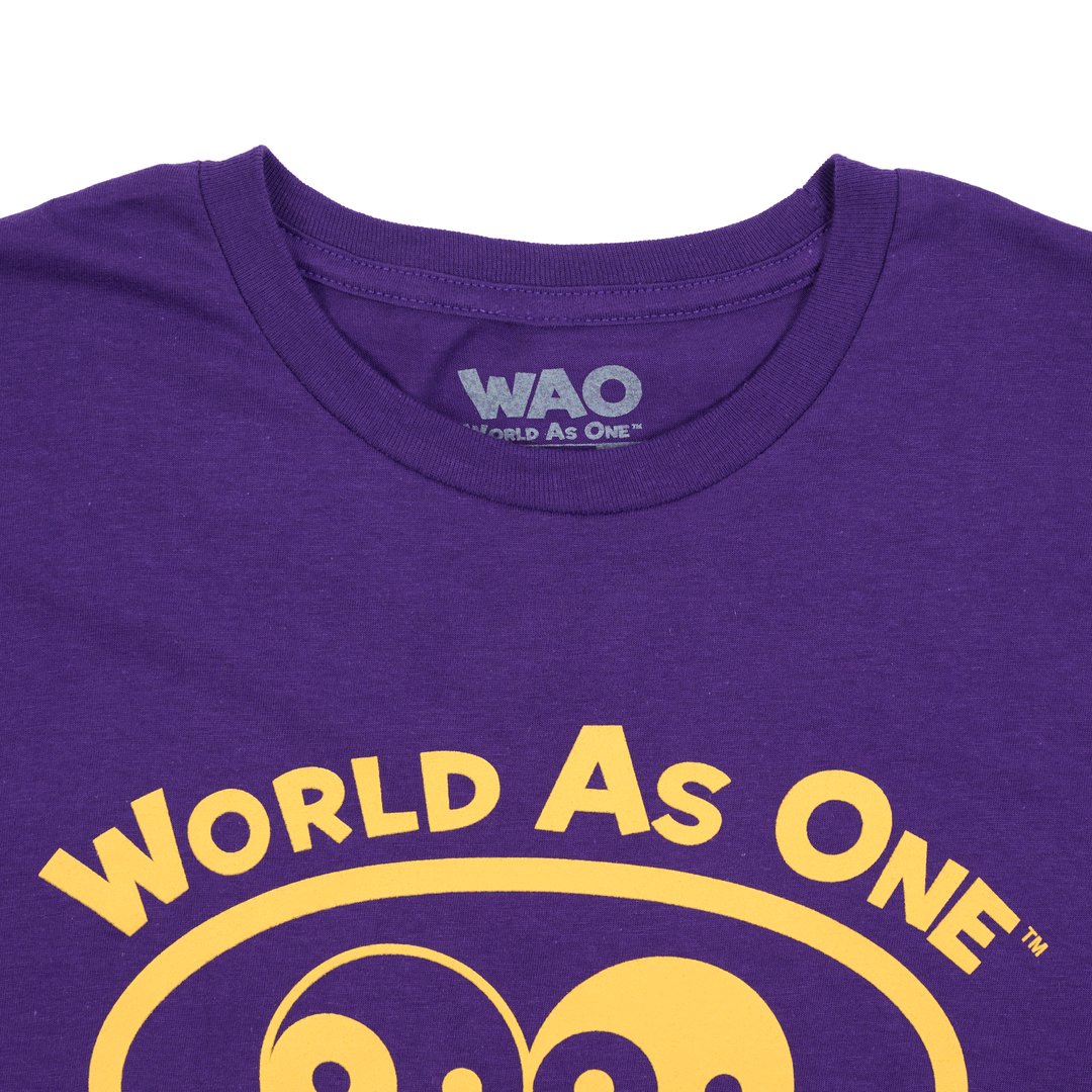 World As One - Unisex T-Shirt Purple &amp; Gold