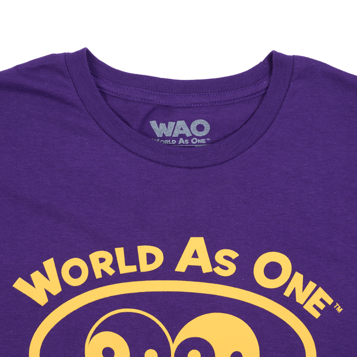 World As One - Unisex T-Shirt Purple &amp; Gold