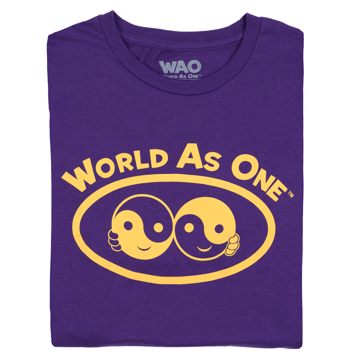 World As One - Unisex T-Shirt Purple &amp; Gold
