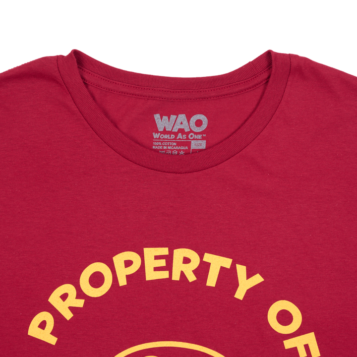 Property of Dept. of Togetherness - Unisex T-Shirt Cardinal &amp; Gold