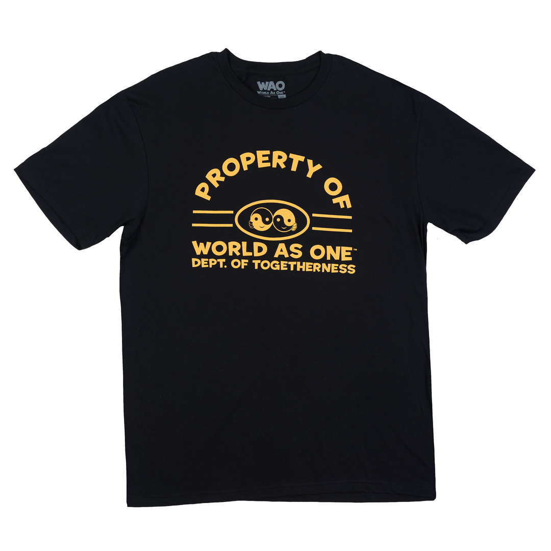 Property of Dept. of Togetherness - Unisex T-Shirt Black &amp; Gold