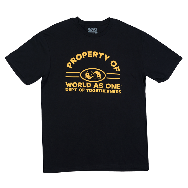 Property of Dept. of Togetherness - Unisex T-Shirt Black &amp; Gold