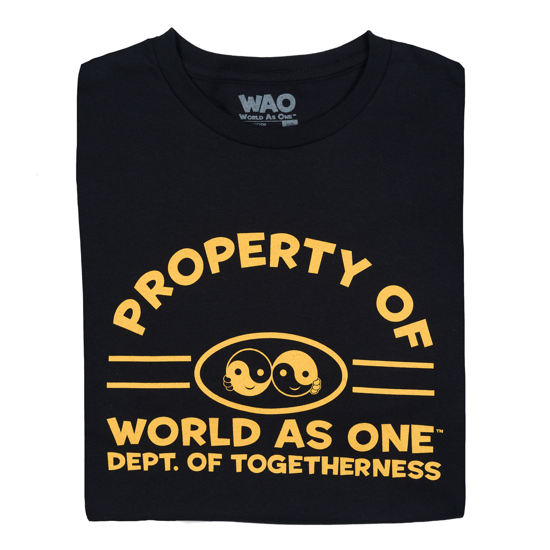 Property of Dept. of Togetherness - Unisex T-Shirt Black &amp; Gold