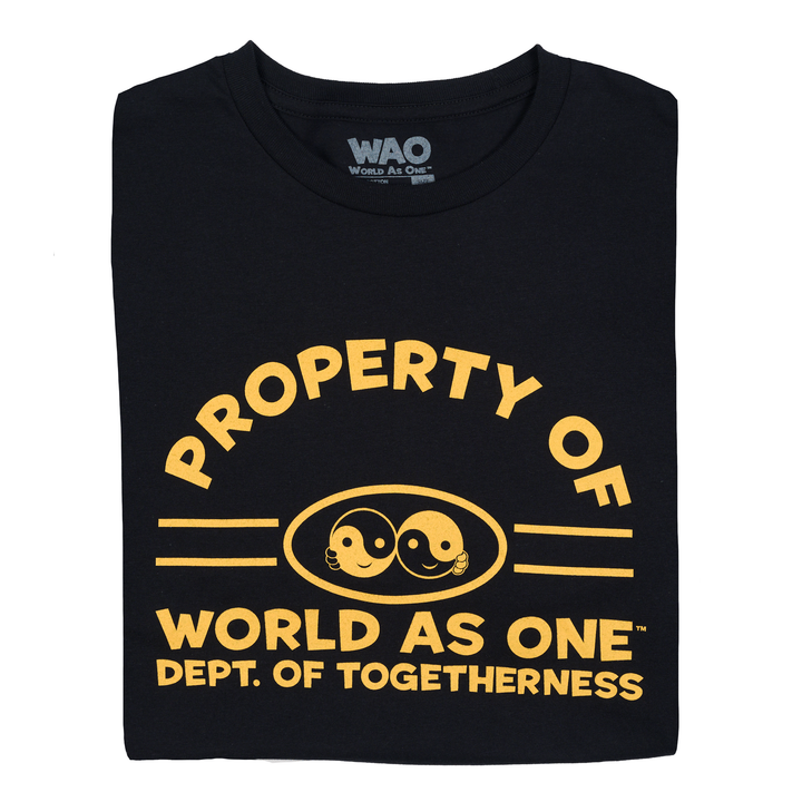 Property of Dept. of Togetherness - Unisex T-Shirt Black &amp; Gold