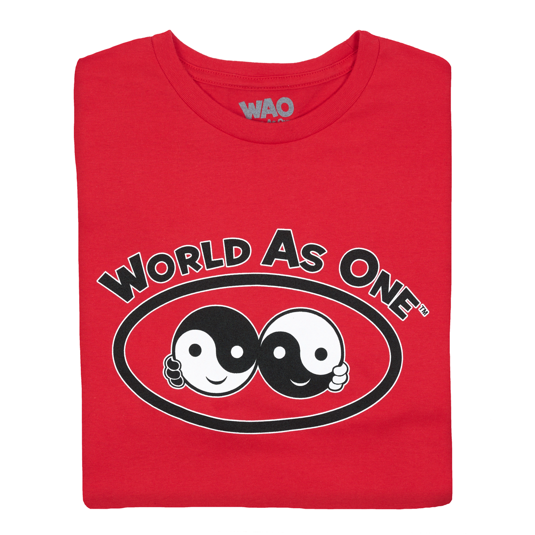World As One - Unisex T-Shirt Red, Black &amp; White