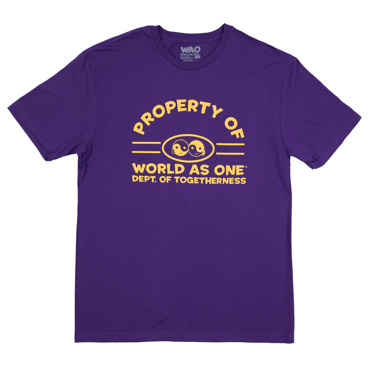 Property of Dept. of Togetherness - Unisex T-Shirt Purple &amp; Gold