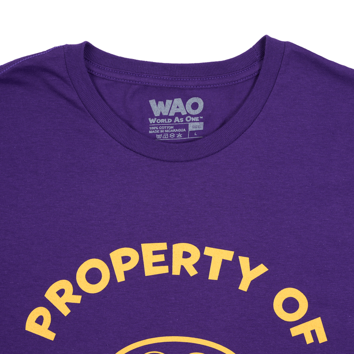 Property of Dept. of Togetherness - Unisex T-Shirt Purple &amp; Gold