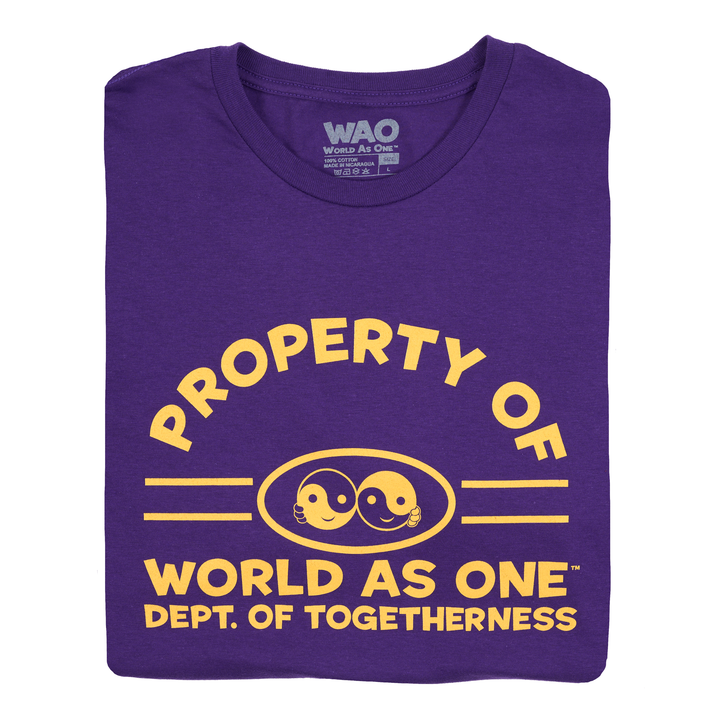 Property of Dept. of Togetherness - Unisex T-Shirt Purple &amp; Gold