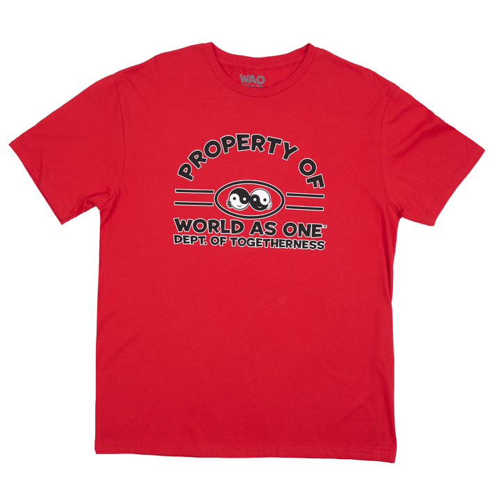 Property of Dept. of Togetherness - Unisex T-Shirt Red, Black &amp; White