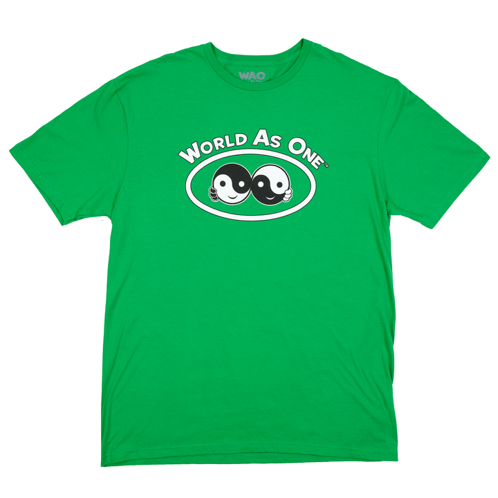 World As One - Unisex T-Shirt Kelly Green, White &amp; Black