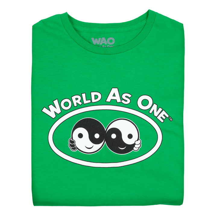 World As One - Unisex T-Shirt Kelly Green, White &amp; Black