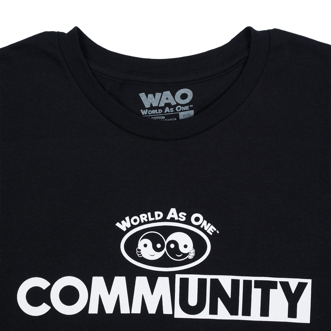 CommUNITY - Unisex T-Shirt Black &amp; White