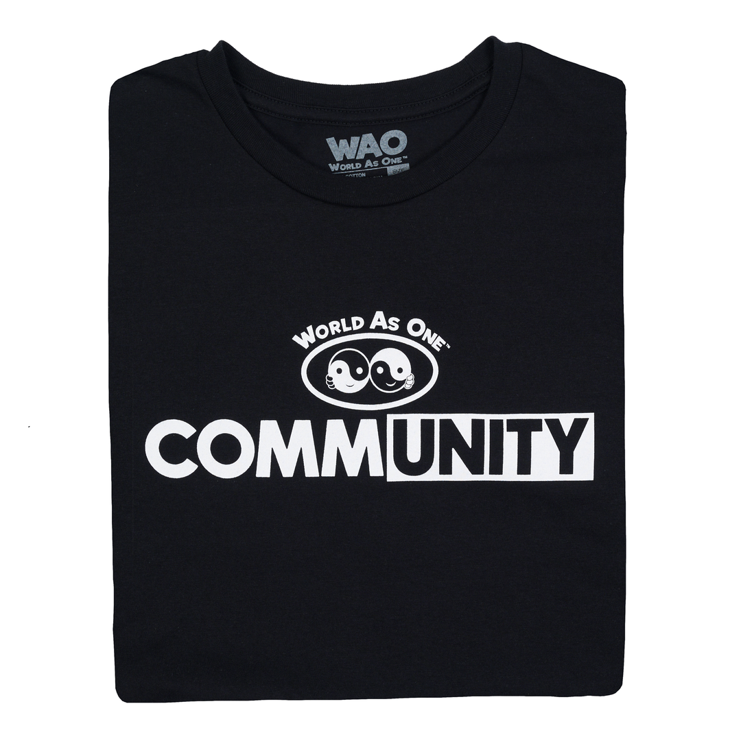 CommUNITY - Unisex T-Shirt Black &amp; White