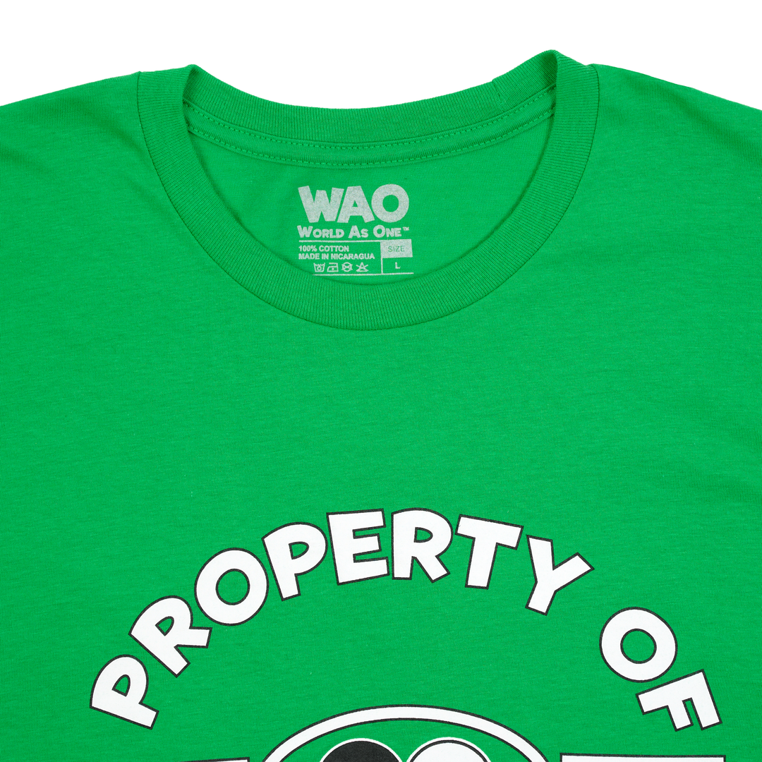 Property of Dept. Peace, Love &amp; Unity - Unisex T-Shirt Green, White &amp; Black