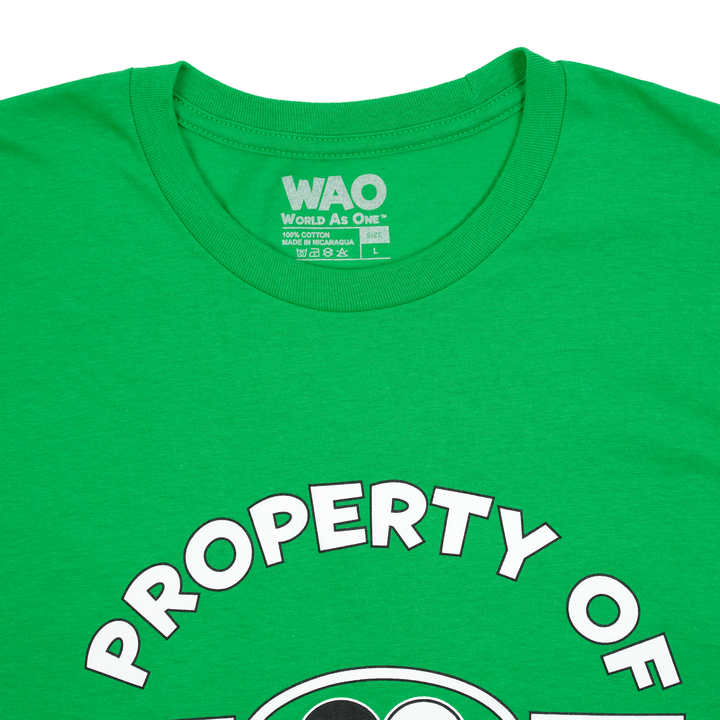 Property of Dept. Peace, Love &amp; Unity - Unisex T-Shirt Green, White &amp; Black