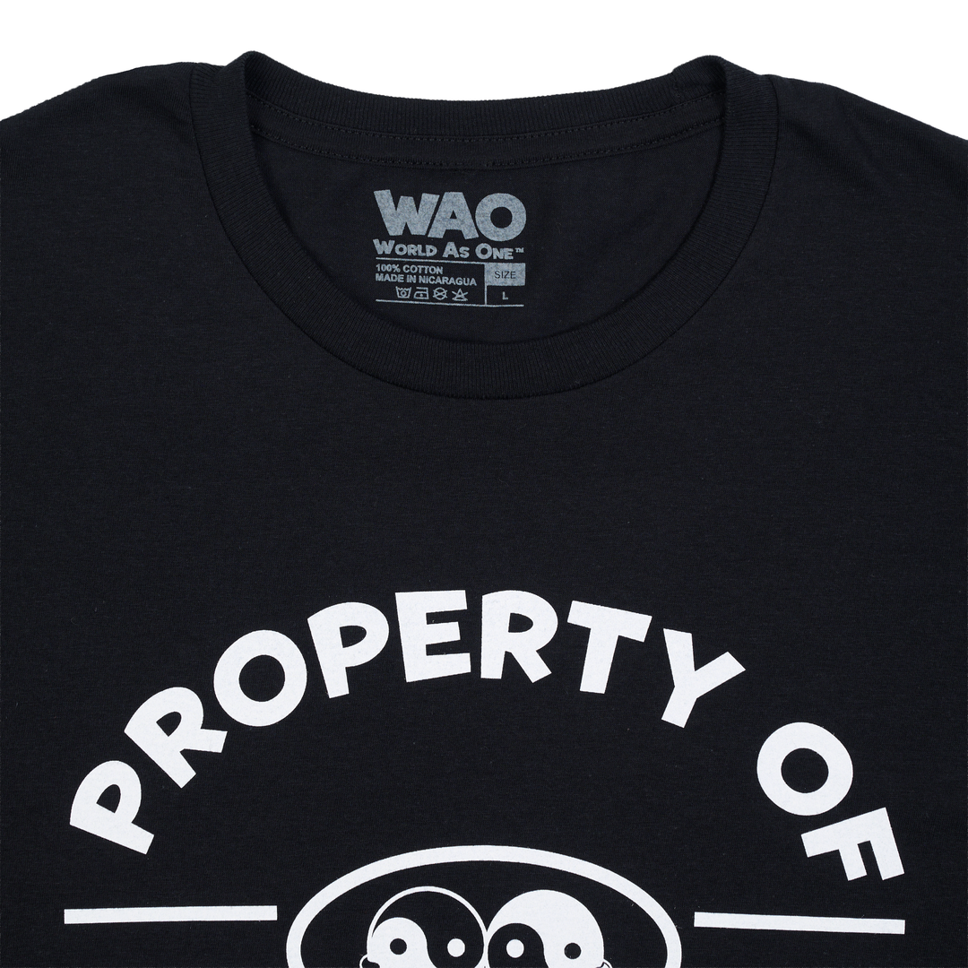 Property of Dept. Peace, Love &amp; Unity - Unisex T-Shirt Black &amp; White