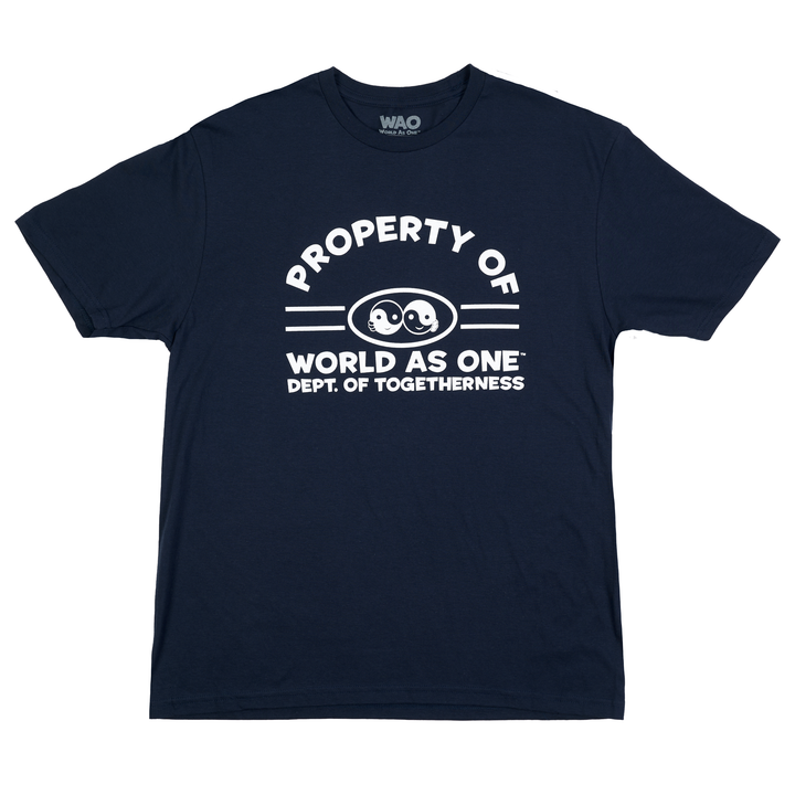 Property of Dept. of Togetherness - Unisex T-Shirt Navy &amp; White