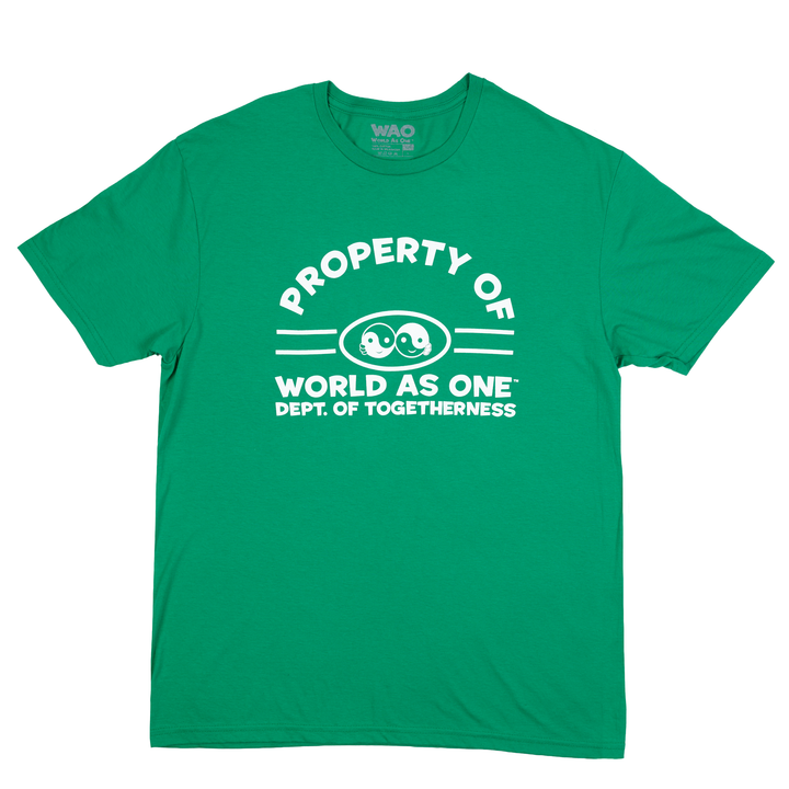 Property of Dept. of Togetherness - Unisex T-Shirt Irish Green &amp; White