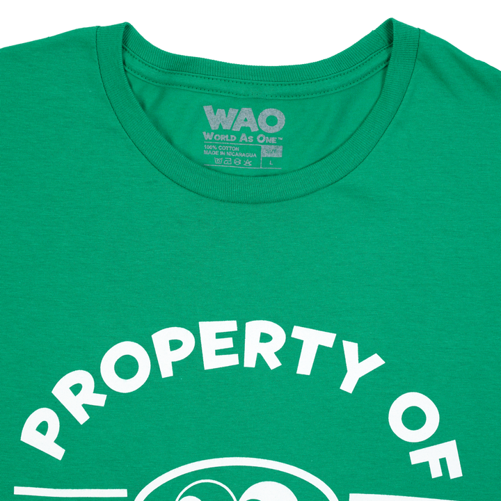 Property of Dept. of Togetherness - Unisex T-Shirt Irish Green &amp; White