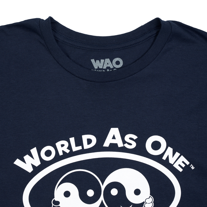 World As One - Unisex T-Shirt Navy &amp; White