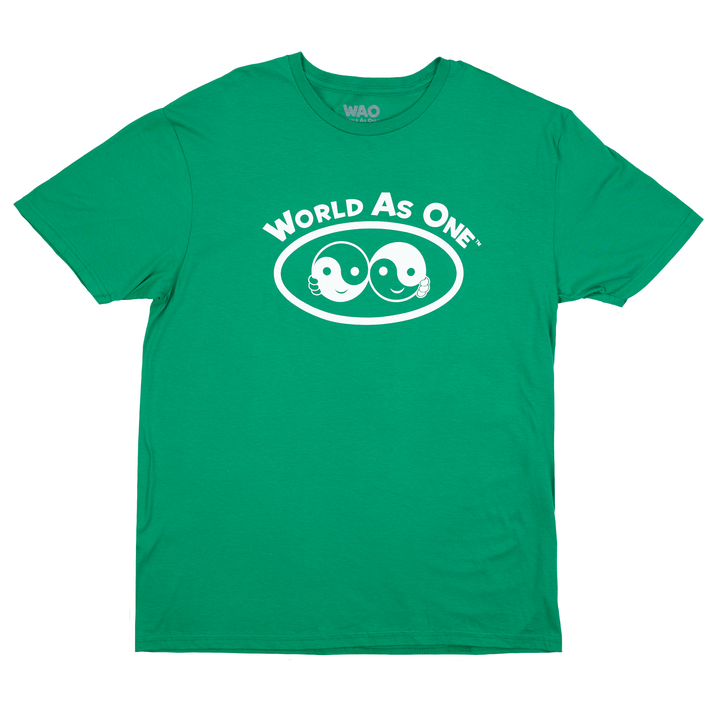 World As One - Unisex T-Shirt Irish Green &amp; White