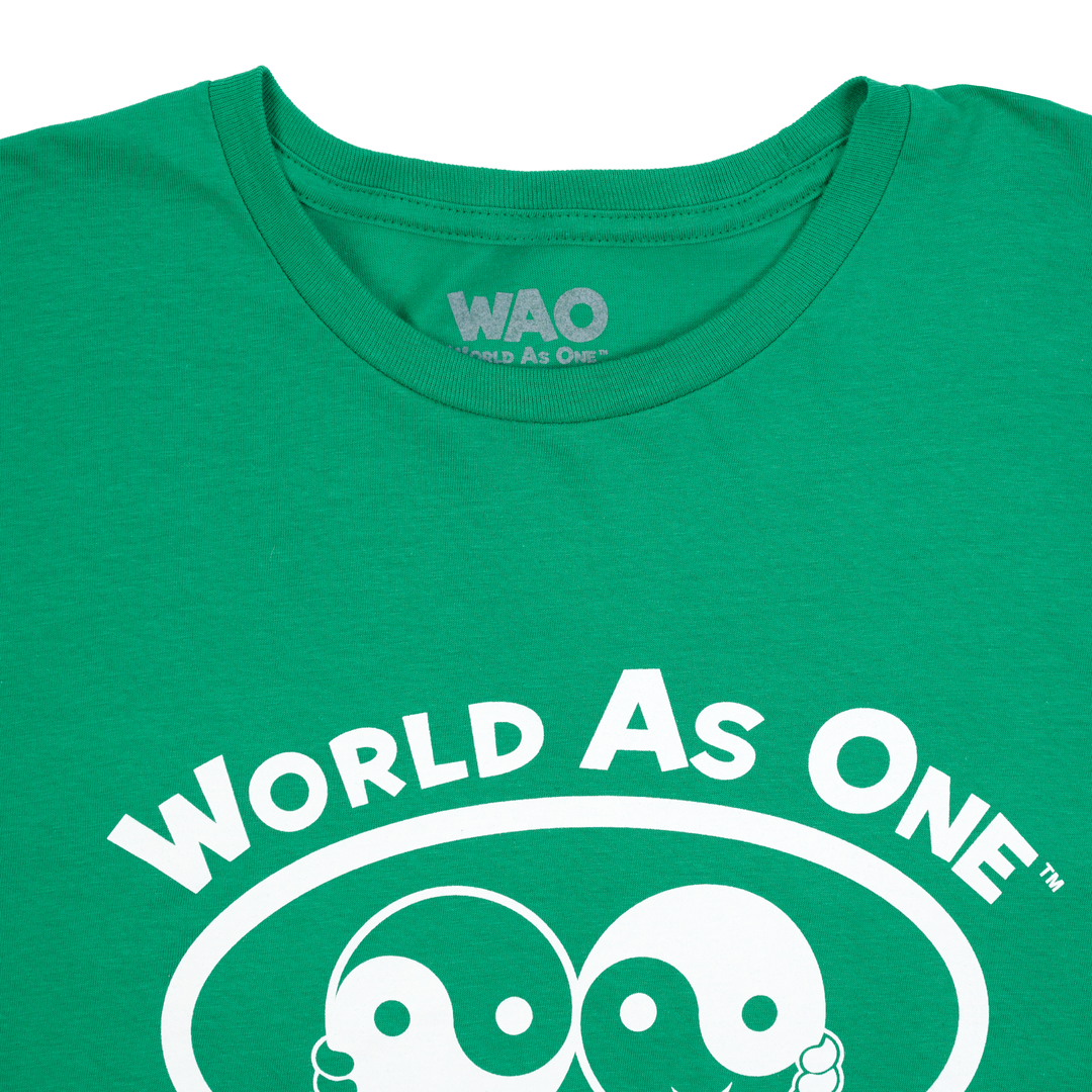 World As One - Unisex T-Shirt Irish Green &amp; White