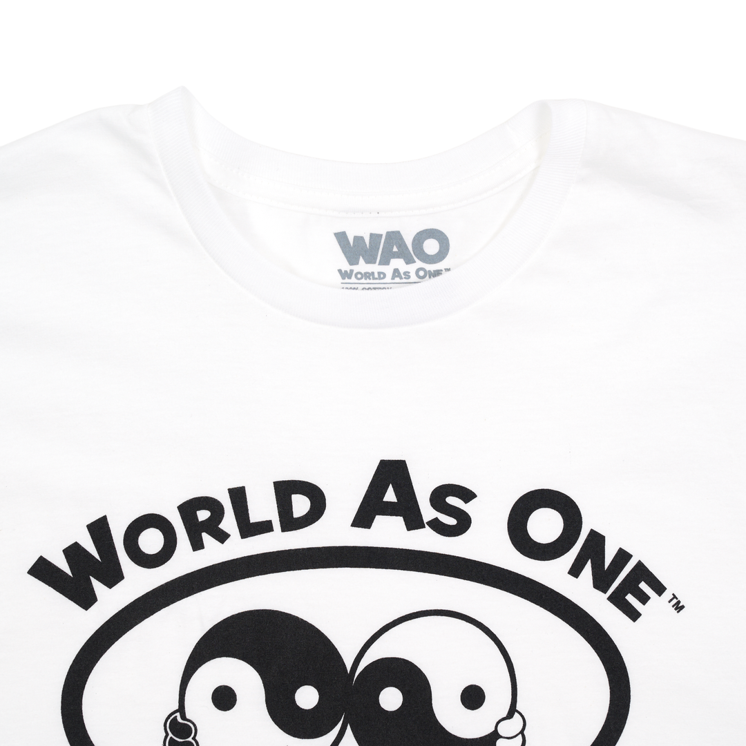 World As One - Unisex T-Shirt White &amp; Black
